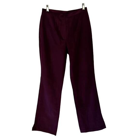 Reflections Images of You Purple Velvet Pants Woman Size 10 Vintage - Picture 1 of 9